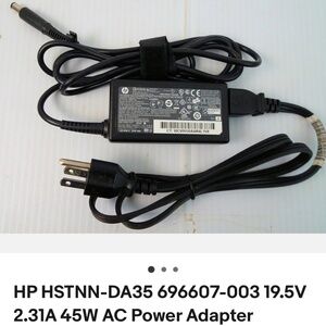 HP  Black Power Supply 19.5v 45w AC adapter
